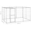 Outdoor Dog Kennel Galvanized Steel with Roof 78.1 ftï¿½ï¿½