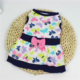 Flower Floral Print Swing Dress (Option: Colorful Butterfly-XS)