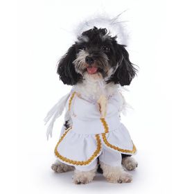 Pet Supplies Wansheng Dog Clothes (Option: PF98 Angel In White-L)